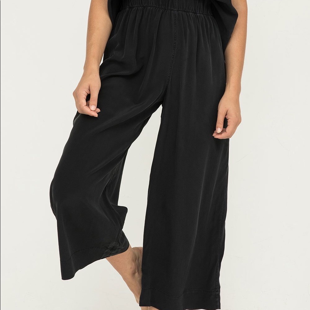 Elizabeth Suzann Black Silk Florence pants L-T